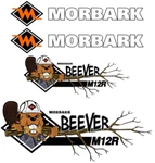 Morbark M12R Wood Chipper Replacement Logo Decal Kit. Fixed Price $165.95.