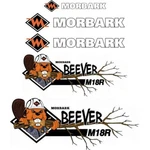 Morbark Beever M18R Aftermarket Repro Sticker Kit, Uv Laminated. Fixed Price $160.00.