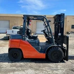 2020 Toyota 8FG35U 8000LB Used Pneumatic Forklift Sideshift Lp Gas 7445 Hours. Fixed Price $26950.00.
