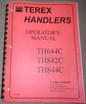 Terex TH644C TH842C TH844C Telehandler Operation & Maintenance Manual Book. Fixed Price $39.99.