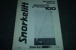 Snorkelift Pro 100 Boom Owner Operator Manual User Guide Xz. Fixed Price $137.93.