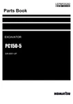 Komatsu PC150-5 Excavator Parts Catalog Manual Sn. Fixed Price $149.00.