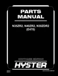 Hyster N35ZR2, N40ZR2, N30ZDR2 (E470) Forklift Parts Manual Catalog Diagram Book. Fixed Price $69.00.