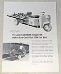 64 Cushman Haulster 1 Ton Flat Bed Nos Handout Sales Brochure. Fixed Price $11.24.