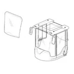 11104449 Front Windshield With Banding Fits Volvo Wheel Loader L50D L70D. Fixed Price $799.99.
