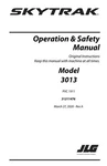 Jlg Skytrak 3013 Telehandler Maintenance Operation Operators Manual. Fixed Price $69.99.