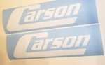 Carson Trailer Decals Stickers (set Of 2) Gloss White 10X3" Fast Usa. Fixed Price $19.22.