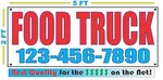 Food Truck W/ Custom Phone Banner Sign New Larger Size High Quality!. Fixed Price $24.95.