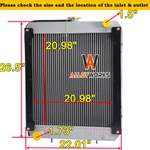 Radiator For Gehl Telescopic Handler 552 553 663 883 1083 RS5 RS6 RS8 L45934. Fixed Price $499.00.