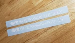 Sherman Reilly Trailer Decal Stickers Pair 24" Die Cut Usa White Vinyl. Fixed Price $43.85.