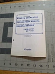 1991 Kubota Excavator KX36 KX41 KX61 KX71 KX101 KX151 Service Data Book Manual. Fixed Price $60.67.