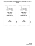 New Holland TT60A TT75A Tractors Service Manual. Fixed Price $79.00.