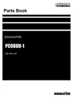 Komatsu PC08UU-1 Excavator Parts Catalog Manual Sn. Fixed Price $149.00.