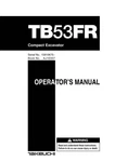New Takeuchi TB53FR Compact Excavator Operator's Owner's Manual. Fixed Price $45.00.