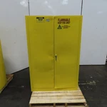 Justrite 25450 Gallon Cap Flammable Liquid Storage Cabinet Yellow (no Shelfs). Fixed Price $753.83.