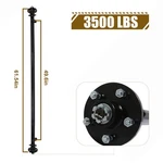 Utility Trailer Axle 5LUG 3.5K 61.54IN/49.61IN For Cargo Dump Rv 3500LBS. Fixed Price $165.09.