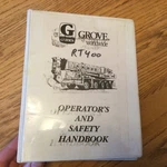 Grove RT418 RT422 Operators Manual Rough Terrain Crane Operation Maint Guide 400. Fixed Price $49.99.