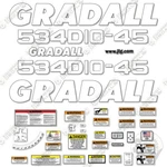 Fits Gradall 534D10-45 Kit Telehandler Decals Reproduction 3M Vinyl!. Fixed Price $224.95.