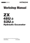Hitachi ZX48U-3 ZX52U-3 Excavator Workshop Service Repair Manual. Fixed Price $149.00.