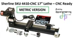 Sherline 4410-CNC 3.5" X 17" Lathe (metric) Ready (for Inch See Pn 4400-CNC). Fixed Price $1055.23.