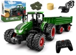 Uarzt Remote Control Tractor Toy With Trailer Metal Front & Loader Farm. Fixed Price $50.00.