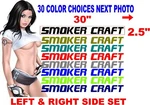 Smoker Craft Boat Decals Hull 30 Color Choices Message For Other Options. Fixed Price $27.88.