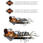 Morbark Beever M15R Aftermarket Repro Sticker Kit, Uv Laminated. Fixed Price $160.00.