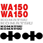 Komatsu Wheel Loader WA150 Decal Set Without Stripes. Fixed Price $183.35.