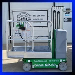 Electric Vertical Mast Lift Refurbished Genie GR20 Runabout 20' Scissor. Fixed Price $7499.99.