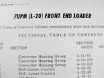 Terex 7UPM L-20 Front End Loader Parts Catalog. Fixed Price $45.00.