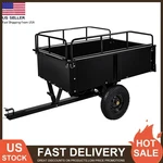 750LB Atv Dump Trailer, 15 Cu Ft, Steel, Removable Sides, For Lawn Mower/tractor. Fixed Price $173.46.