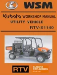Kubota RTV-X1140 Wsm Service & Owners Manual Custom 2 In Pdf Cd *nice*. Fixed Price $12.97.