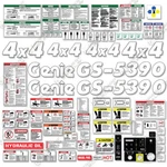 Fits Genie GS5390 Decal Kit Scissor Lift Replacement Stickers - 3M Vinyl!. Fixed Price $244.95.