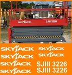 Skyjack Sjiii Scissor Lift Replacement Decal Kit SJ1113226 SJ3226. Fixed Price $27.00.