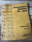 Galion Dresser 84" Vibratory Roller Owner Operator Maintenance Manual Sn 450001-. Fixed Price $45.00.