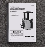 Komatsu FR15K-3 FR18K-3 FR23K-3 Forklift Truck Parts Catalog Manual Book. Fixed Price $130.75.