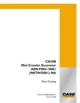 Case CX55B Mini Crawler Excavator Tier Asn PS04-10001 (NETN55001) (na) Par. Fixed Price $105.00.