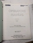 Operators Manual C20BP CS30 C25B 1970 Clarklift Fork Truck. Fixed Price $180.18.