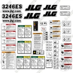 Fits Jlg 3246ES Decal Kit Scissor Lift - Warning Stickers With Logos 3M Vinyl!. Fixed Price $194.95.