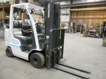 2020 Nissan Model MAP1F2A25LV 5,000#, 5000# Lpg Solid Pneumatic Tired Forklift. Fixed Price $14885.00.