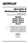 Caterpillar TH414C TH514C TH417C Telehandler Operators Maintenance Manual. Fixed Price $95.00.