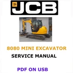 Jcb 8080 Mini Excavator Service Repair Shop Manual Pdf Usb. Fixed Price $25.00.