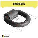 Super Strong Forged Steel Ring Anchors 4 Pack. Fixed Price $73.59.