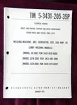 1968 Welding Machine, Arc, Generator, Libby Moedls Tm 5-3431-205-15 80D. Fixed Price $24.99.