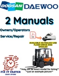 Daewoo Doosan D35S-2 Forklift Service Repair Shop Operator Manual Pdf Usb. Fixed Price $40.00.
