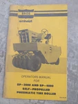 One Bros SP-3000 & SP-4000 Self Propelled Pneumatic Tire Roller Operators Manual. Fixed Price $26.60.