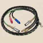 12' 3-IN-1 Wrap 7 Way Electrical Trailer Cord Cable Abs & Air Line Hoses. Fixed Price $135.91.