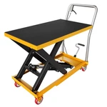 Garvee Hydraulic Scissor Lift Table Cart 1100LBS 35.4" Manual Heavy Duty Yellow. Fixed Price $237.99.