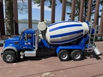 Bruder Mack Granite Cement Mixer Truck Blue White 2007 Made In Germany Toy. Fixed Price $49.95.