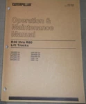 Caterpillar R40 R50 RC60 R60 R70 R80 Forklift Operation & Maintenance Manual. Fixed Price $89.99.